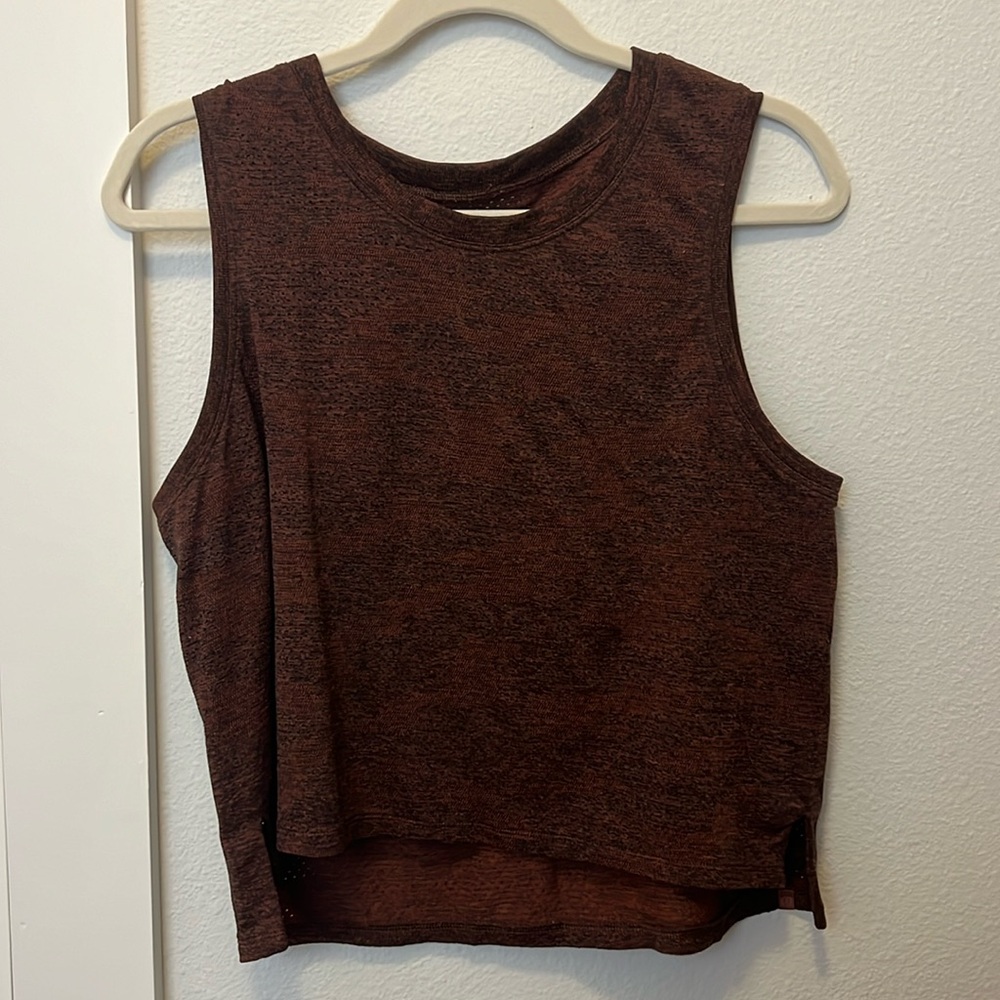 Lululemon medium tank top red and black